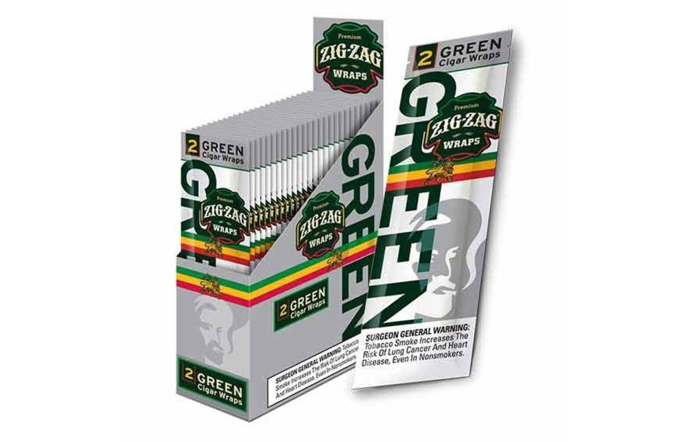 Zig Zag - Blunt Wraps Green Island