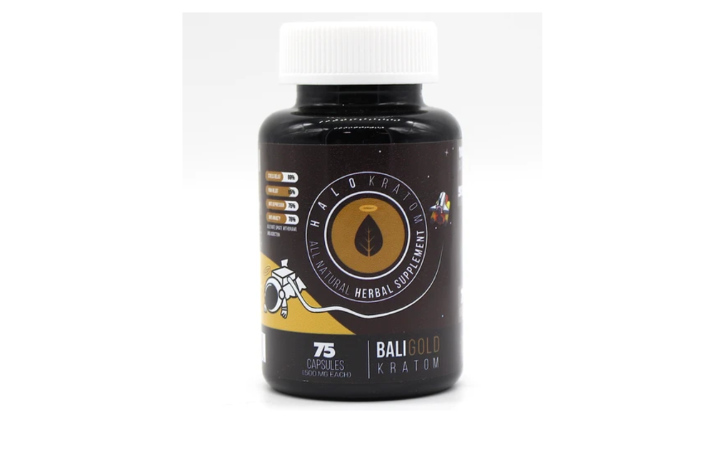Halo - Kratom Capsule Bali Gold 75ct