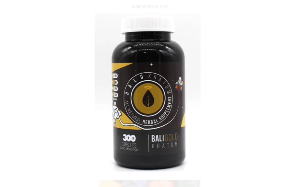 Halo - Kratom Capsules Bali Gold 300ct