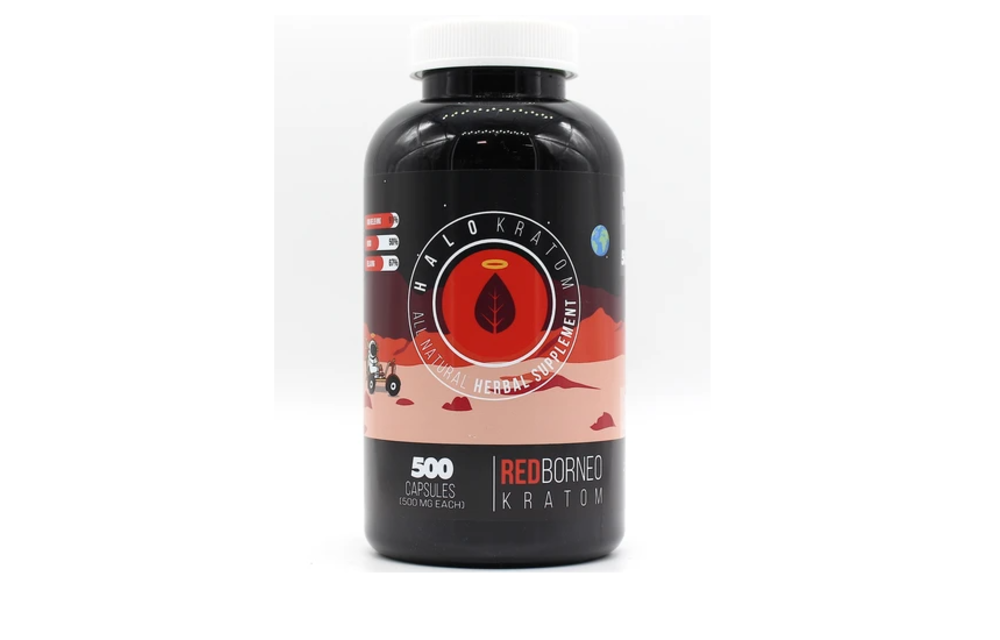 Halo - Kratom Capsule Red Borneo 500ct