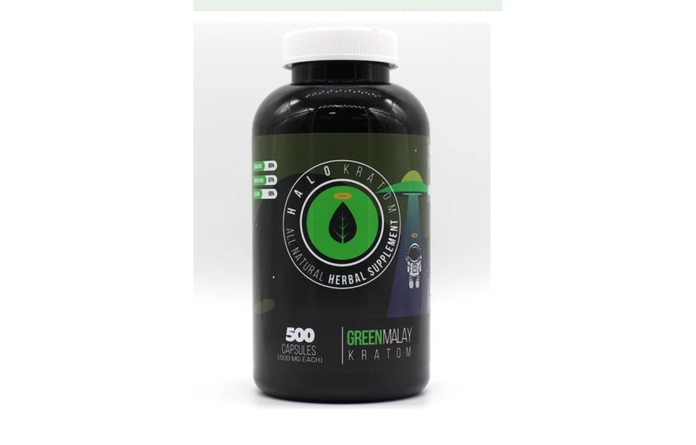 Halo - Kratom Capsule Green Malay 500ct