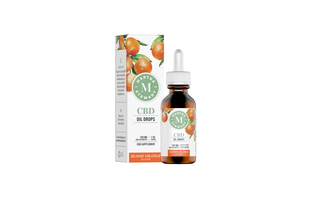 Martha Stewart - CBD Tincture Oil Drop 750mg 30ml Blood Orange