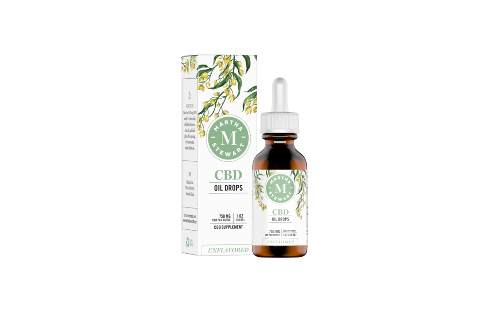 Martha Stewart - CBD Tincture Oil Drop 750mg 30ml Unflavored