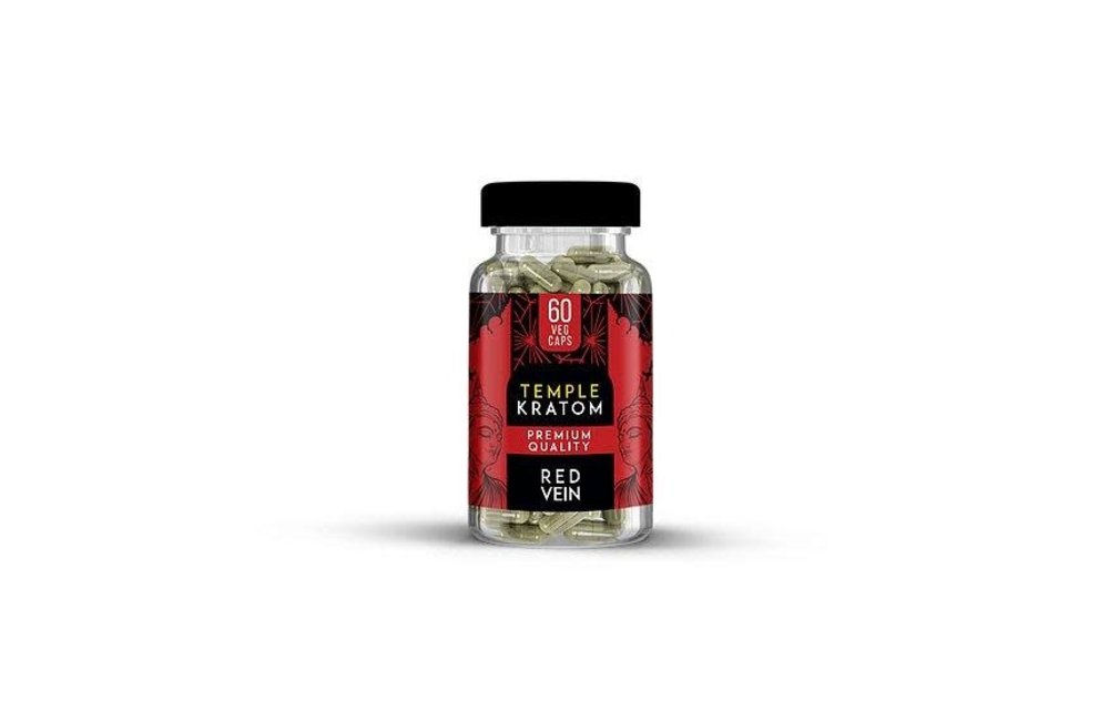 Temple - Kratom Capsule Red Vein 60Ct