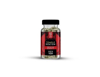 Temple - Kratom Capsule Red Vein 60Ct