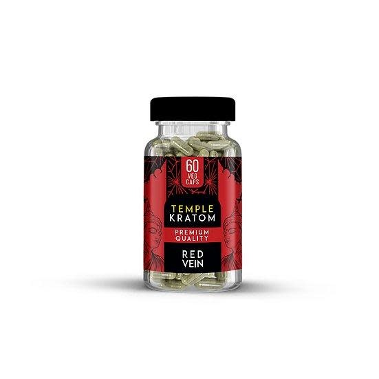 Temple - Kratom Capsule Red Vein 60Ct
