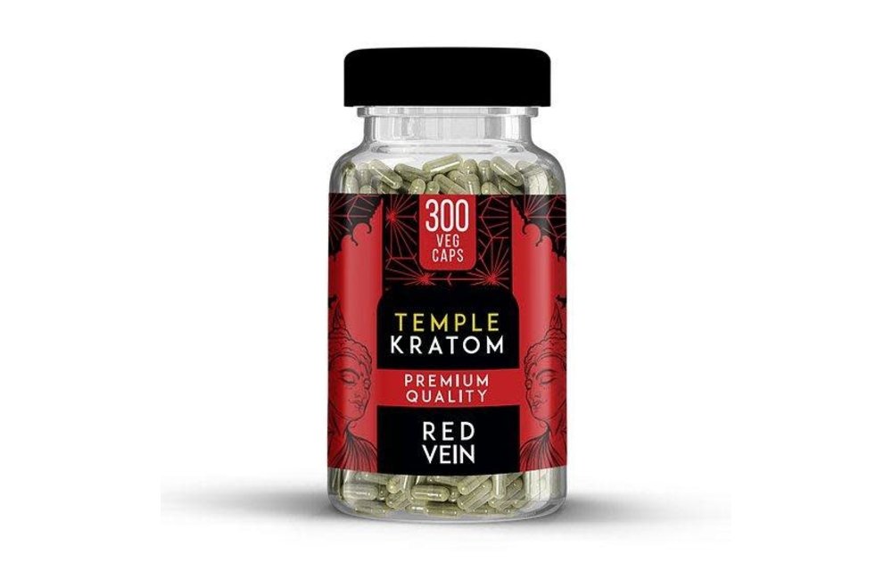 Temple - Kratom Capsule Red Vein 300ct
