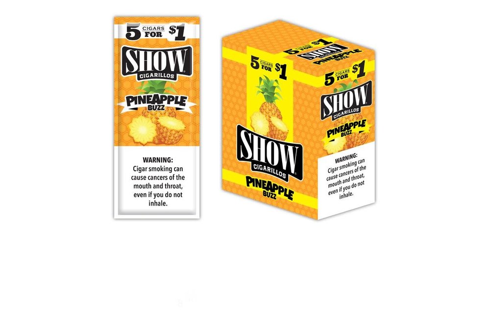 Show - Blunt Wraps 5pk Pineapple Buzz