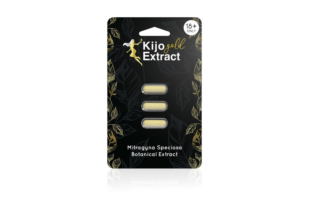 Kijo - Kratom Extract Capsule Gold 3ct