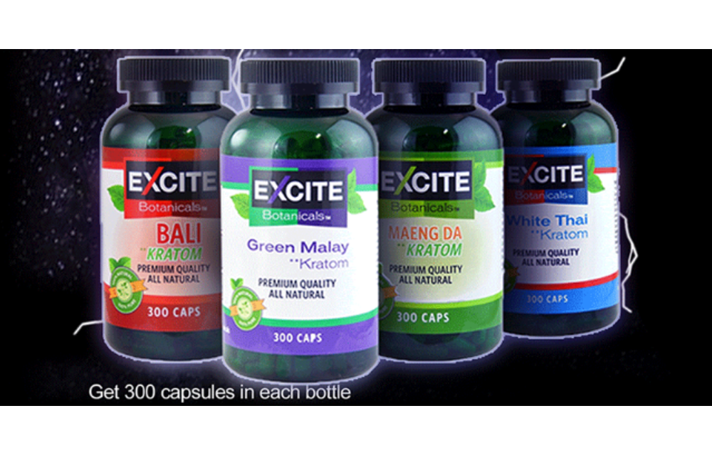 Excite Botanicals - Kratom Capsule Green Malay 300ct