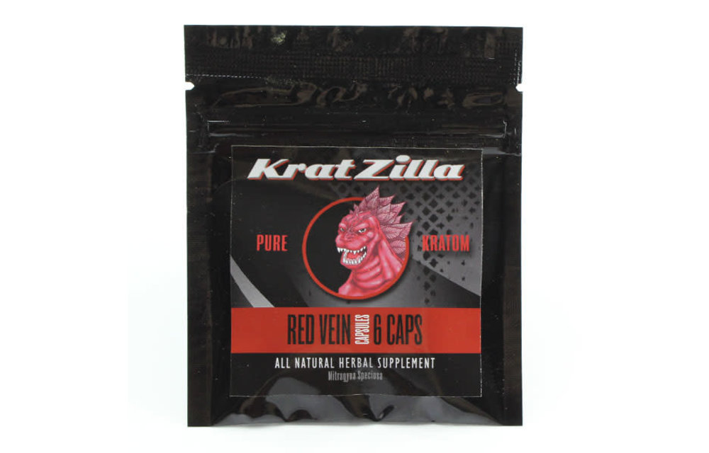 Kratzilla - Kratom Capsule Red Vein 6ct