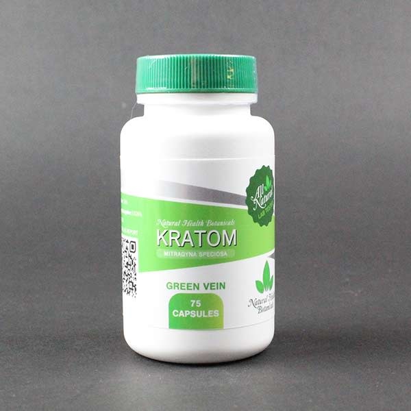 Natural Health Botanicals - Kratom Green Vein Capsule 75ct