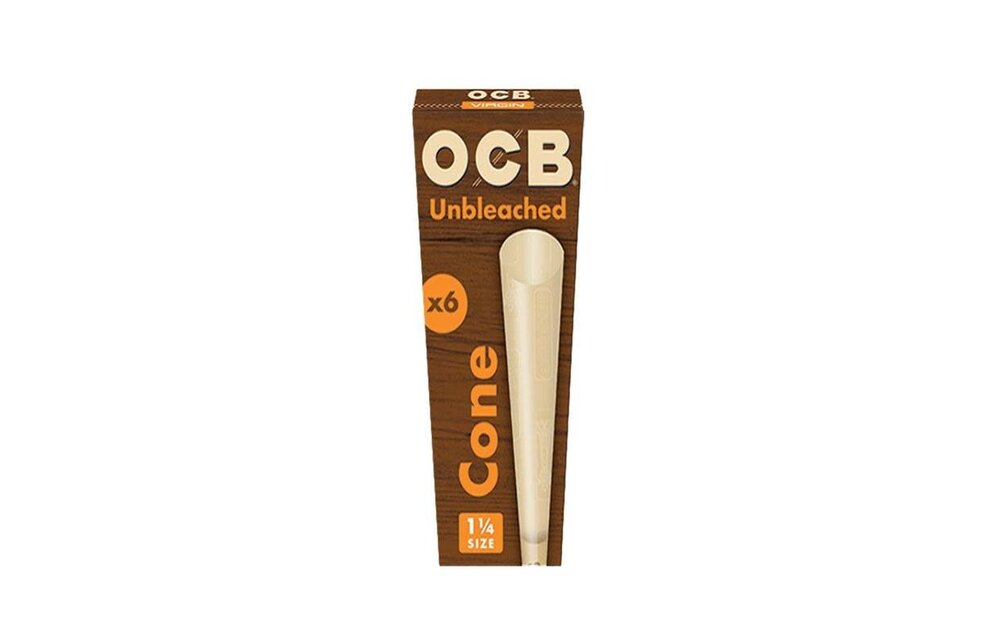 OCB - Pre Rolled Cones Unbleached 1.25 6ct