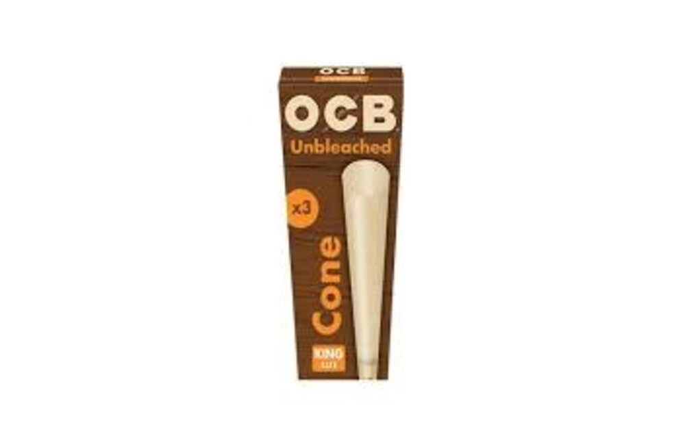 OCB - Pre Rolled Cones Unbleached King Size 3ct