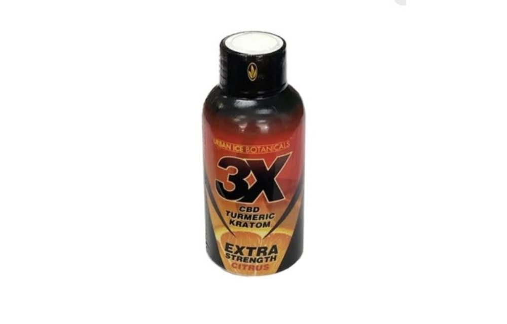 Urban Ice Organics - Kratom Extract Liquid Shot 3X CBD x Turmeric Citrus