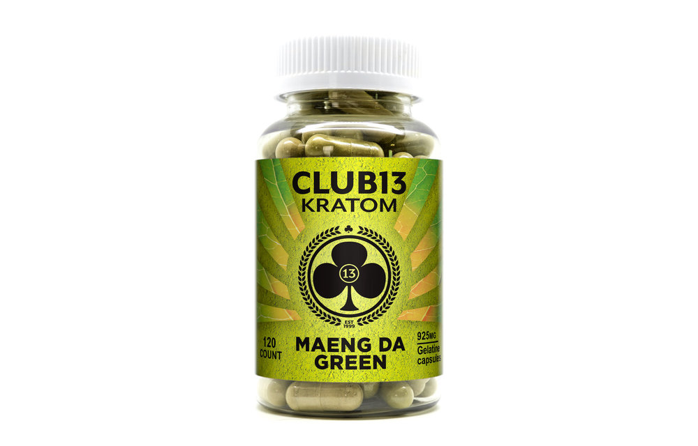 Club 13 -Kratom Capsule Maeng Da Green 25 ct