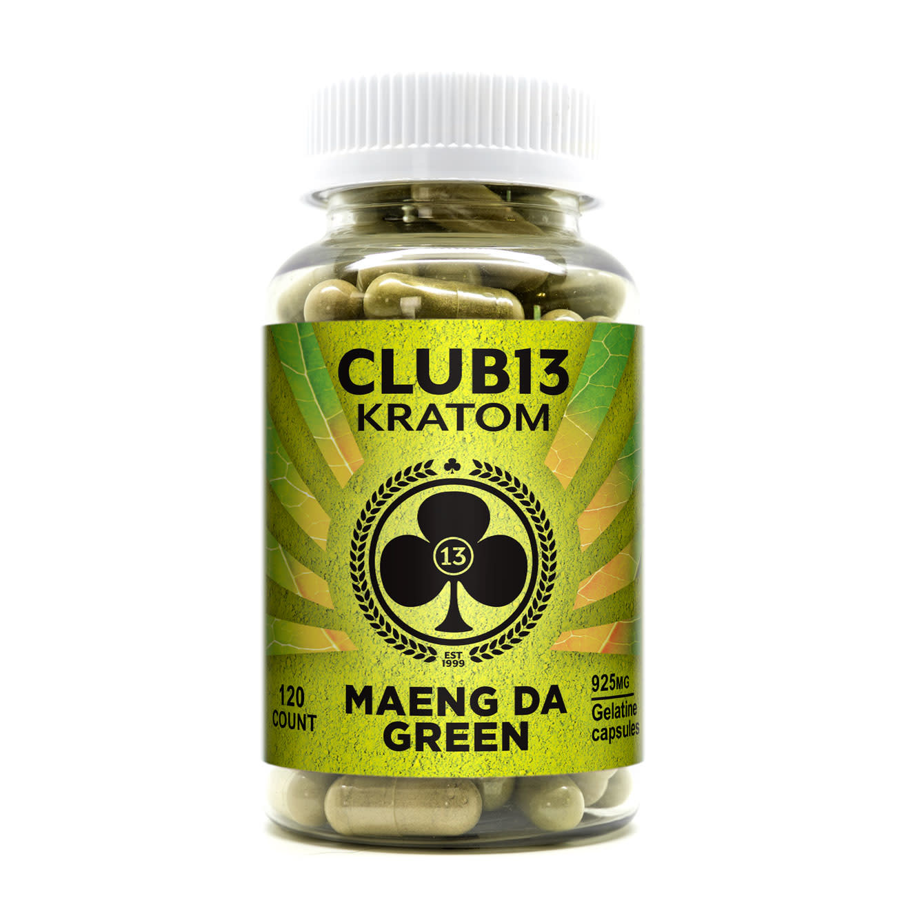 Club 13 -Kratom Capsule Maeng Da Green 120ct