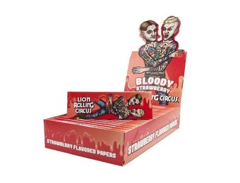 Lion Rolling Circus -  Rolling Paper 1 1/4 Bloody Strawberry