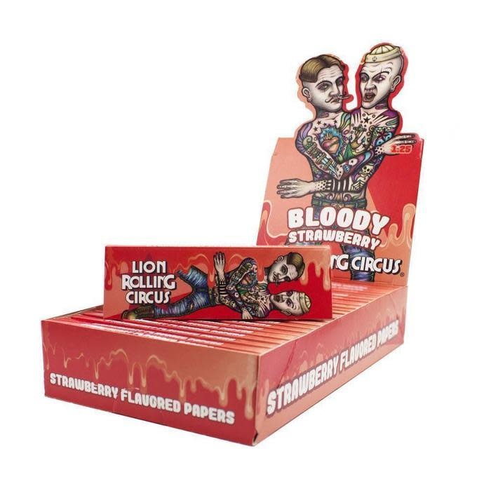 Lion Rolling Circus -  Rolling Paper 1 1/4 Bloody Strawberry