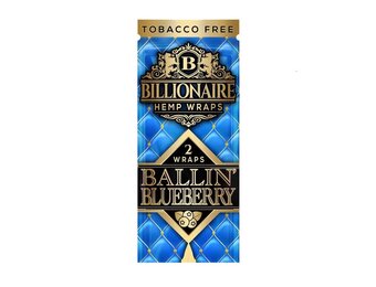 Billionaire - Hemp Wraps Ballin Blueberry Flavor Tobacco Free