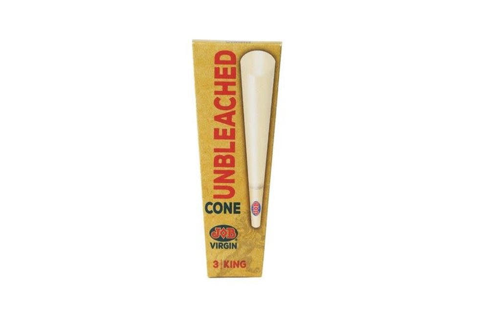 JOB - Rolling Papers Virgin Cone Unbleached King Size 3pk.
