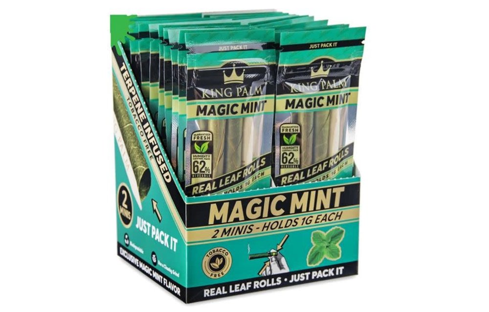 King Palm - Pre Rolled Herbal Wrap 2pk. Magic Mint Mini