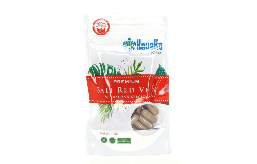 Kavako Botanicals - Kratom Capsule Bali Red Vein 45ct