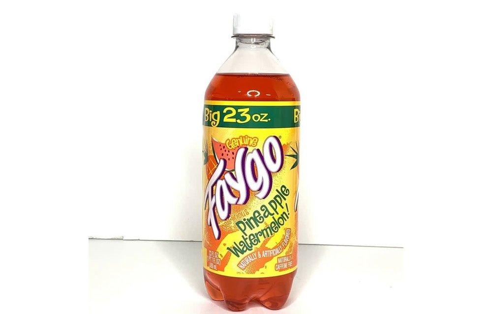 Faygo - Soda Exotic Pop 23oz - Pineapple Watermelon