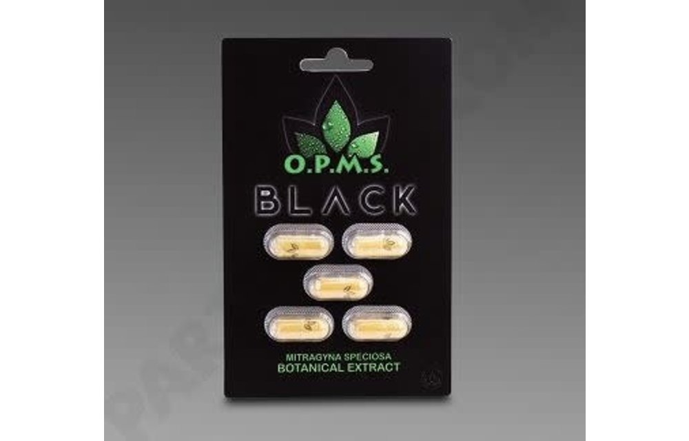 OPMS - Kratom Extract Capsules Black 5ct