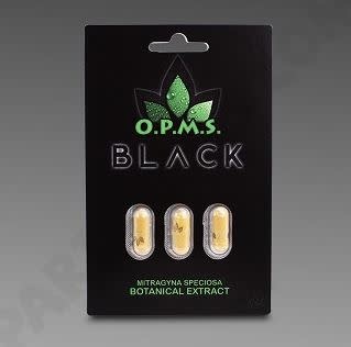 OPMS - Kratom Extract Capsules Black 3ct