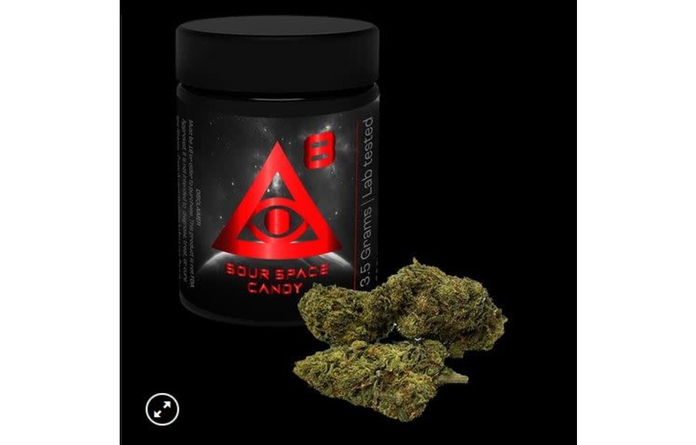 iDelta 8 - Delta 8 Dry Herb Sativa Sour Space Candy 3.5g (1/8th)