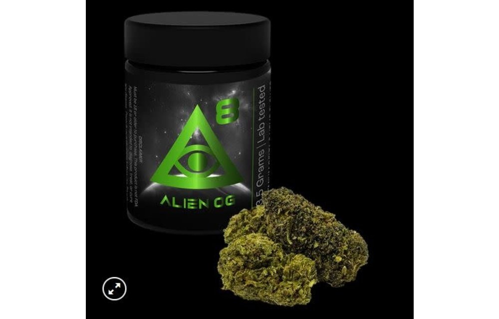iDelta 8 - Delta 8 Dry Herb Indica Alien OG 3.5g (1/8th)