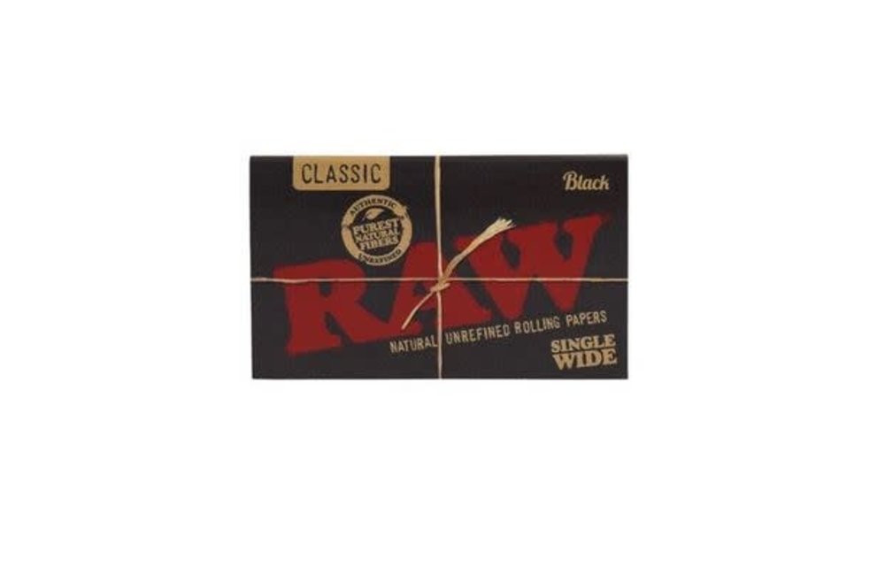 Raw - Rolling Papers Black Single Wide Classic