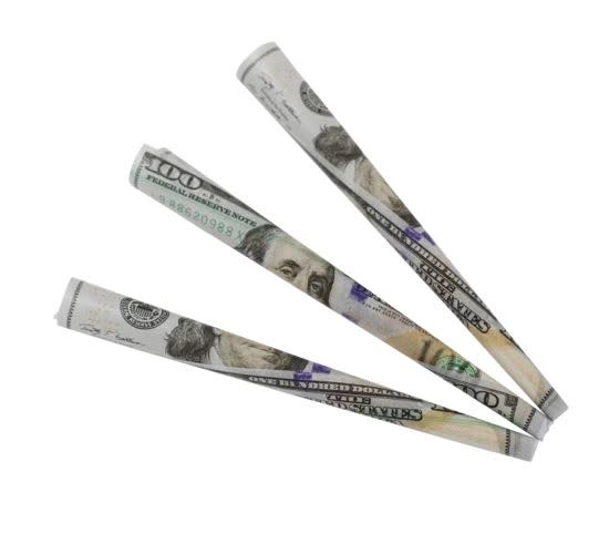 Greenbacks - Rolling Paper 100 Dollar Bill