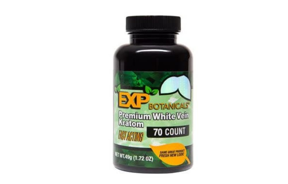 Experience Botanicals - Kratom Capsule White Vein Maeng Da 70ct