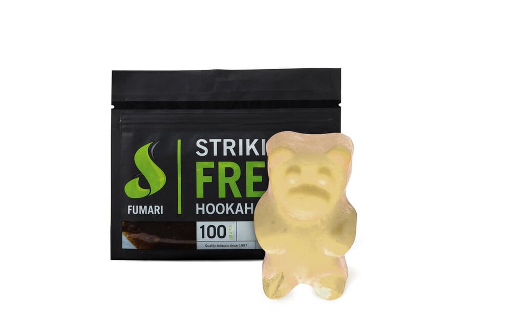 Fumari Hookah Tobacco White Gummy Bear 100g TGRNOW Smoke Vape