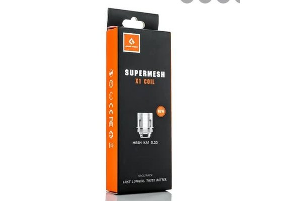 Geek Vape - Coil Atomizer Supermesh X1 KA1 .2Ω 5pk