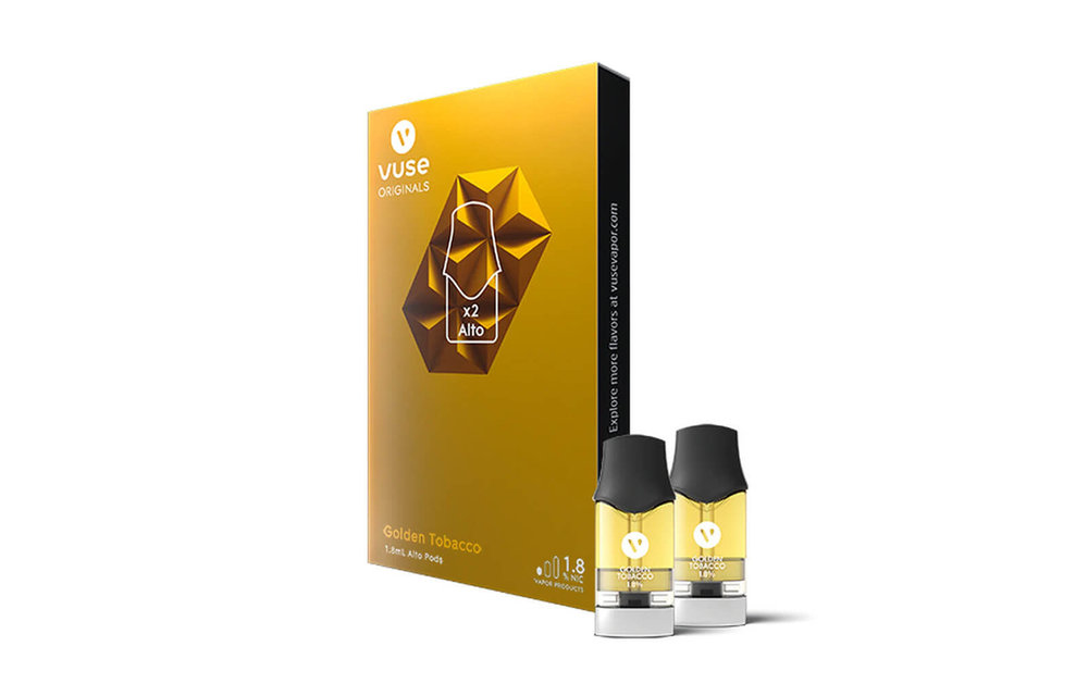 VUSE - Refillable Pod Cartridge ALTO Golden Tobacco 5% (2pk 1.8ml)