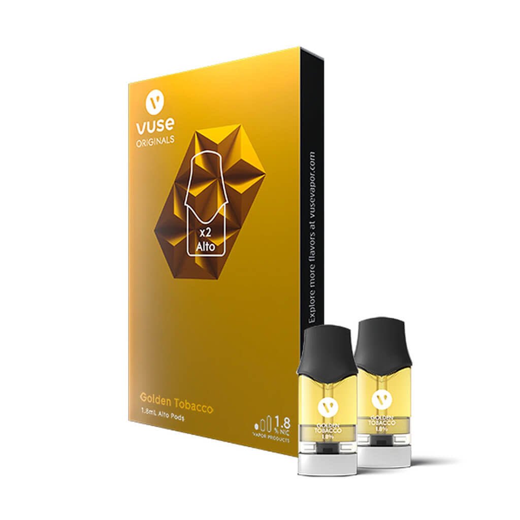 VUSE - Refillable Pod Cartridge ALTO Golden Tobacco 5% (2pk 1.8ml)