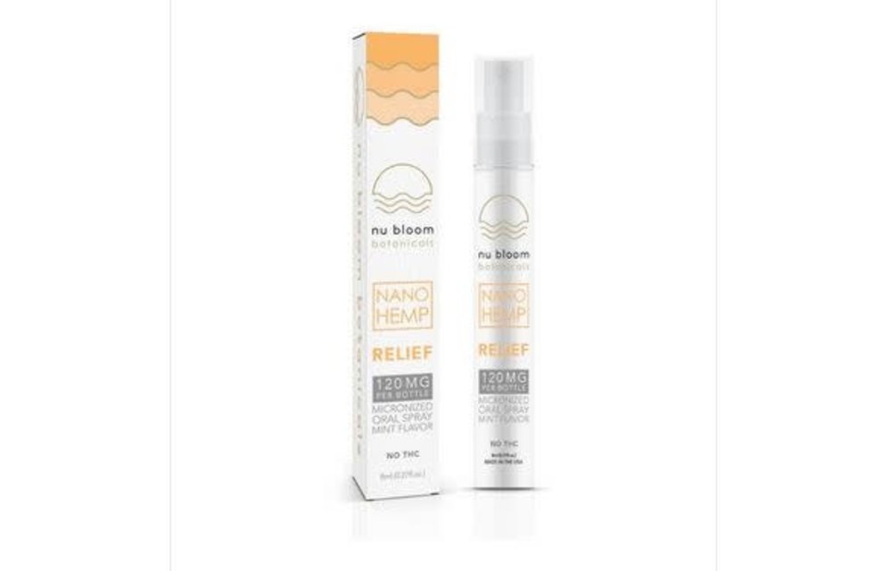 Nu Bloom Organics - CBD Tincture Oral Spray 120mg Relief
