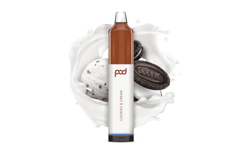 Pod - Disposable Vape Pen Rechargeable Salt Nic V2 5500 Cookies and Cream