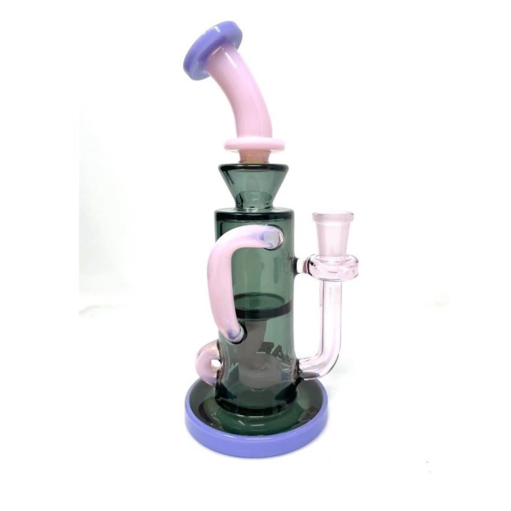 Afm AFM Bubbler Dab Rig Bilbao Recycler Limited Edition Pink Purple