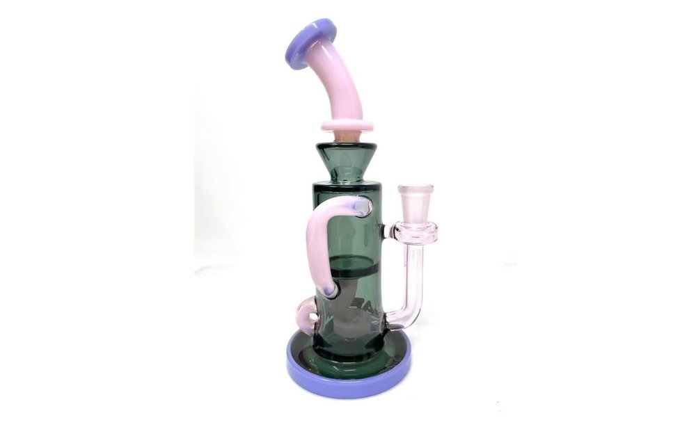 AFM - Bubbler Dab Rig Bilbao Recycler Limited Edition Pink Purple Black