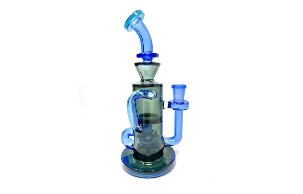 AFM - Bubbler Dab Rig Bilbao Recycler Limited Edition Blue Black