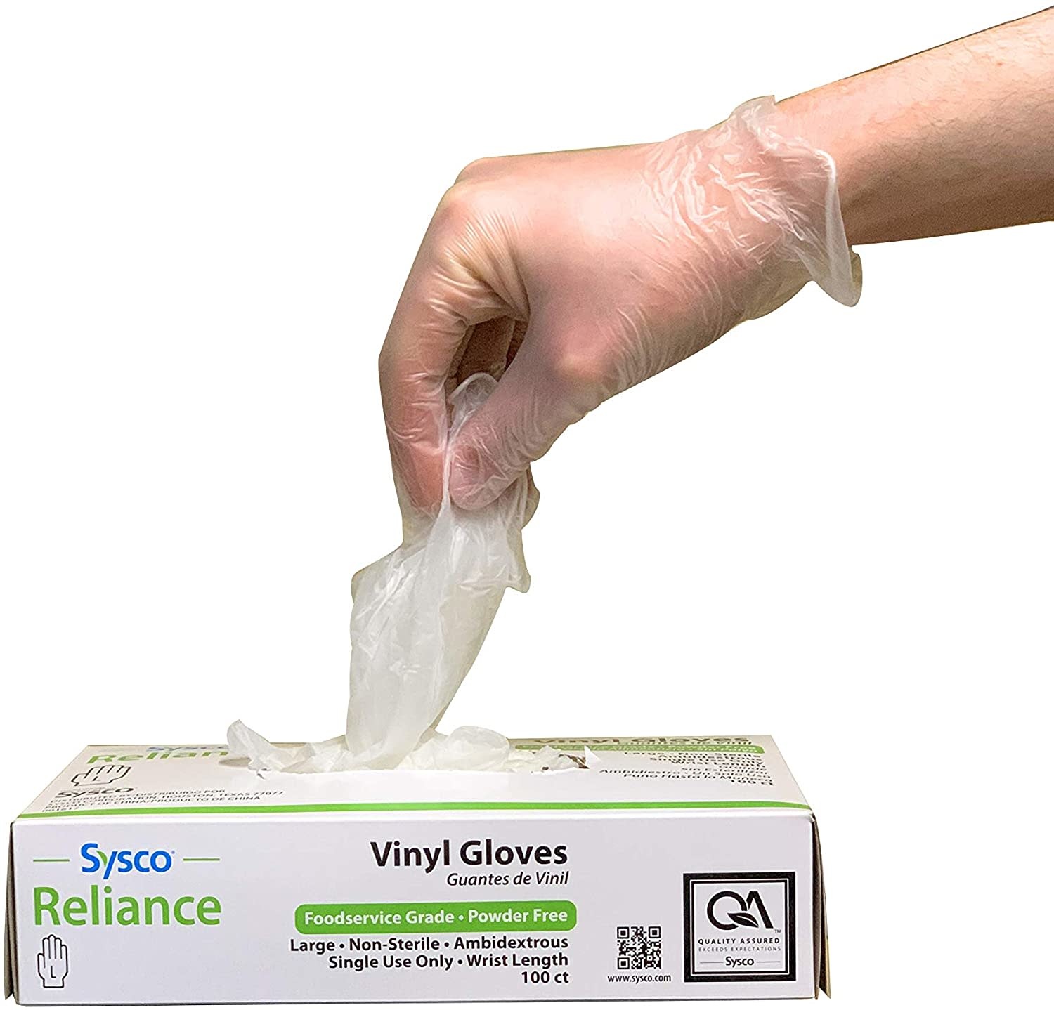 Sysco Reliance - Vinyl Gloves  100ct XL