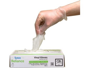 Sysco Reliance - Vinyl Gloves 100ct (Medium)