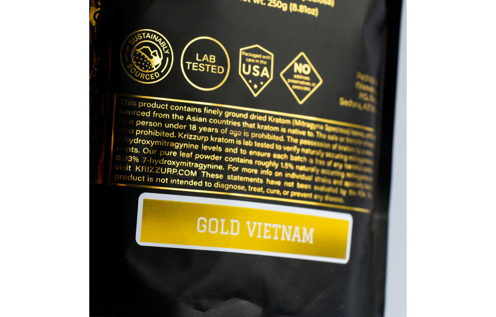 Krizzurp & Co - Kratom Powder Maeng Da Gold Vietnam (Extra Strength) 1kg