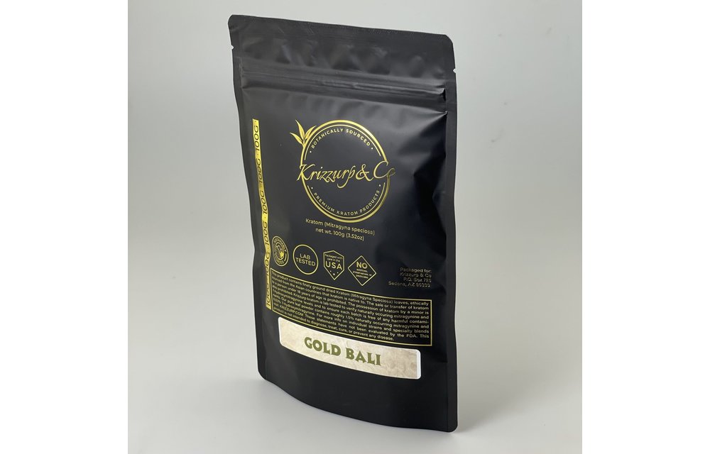 Krizzurp & Co - Kratom Powder Gold Bali 250g