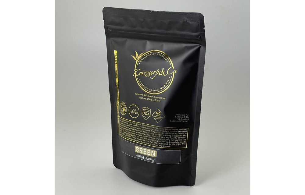 Krizzurp & Co - Kratom Powder Green Jong Kong 250g