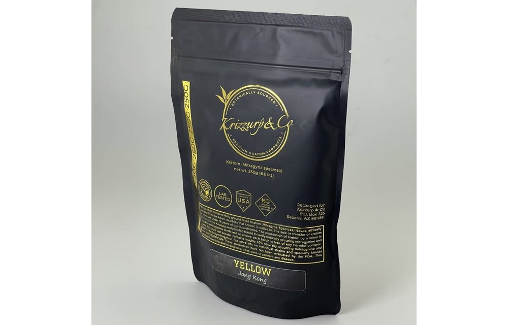 Krizzurp & Co - Kratom Powder Yellow Jong Kong 250g